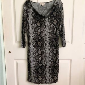 New ! Michael Kors stretch knit snake print dress
